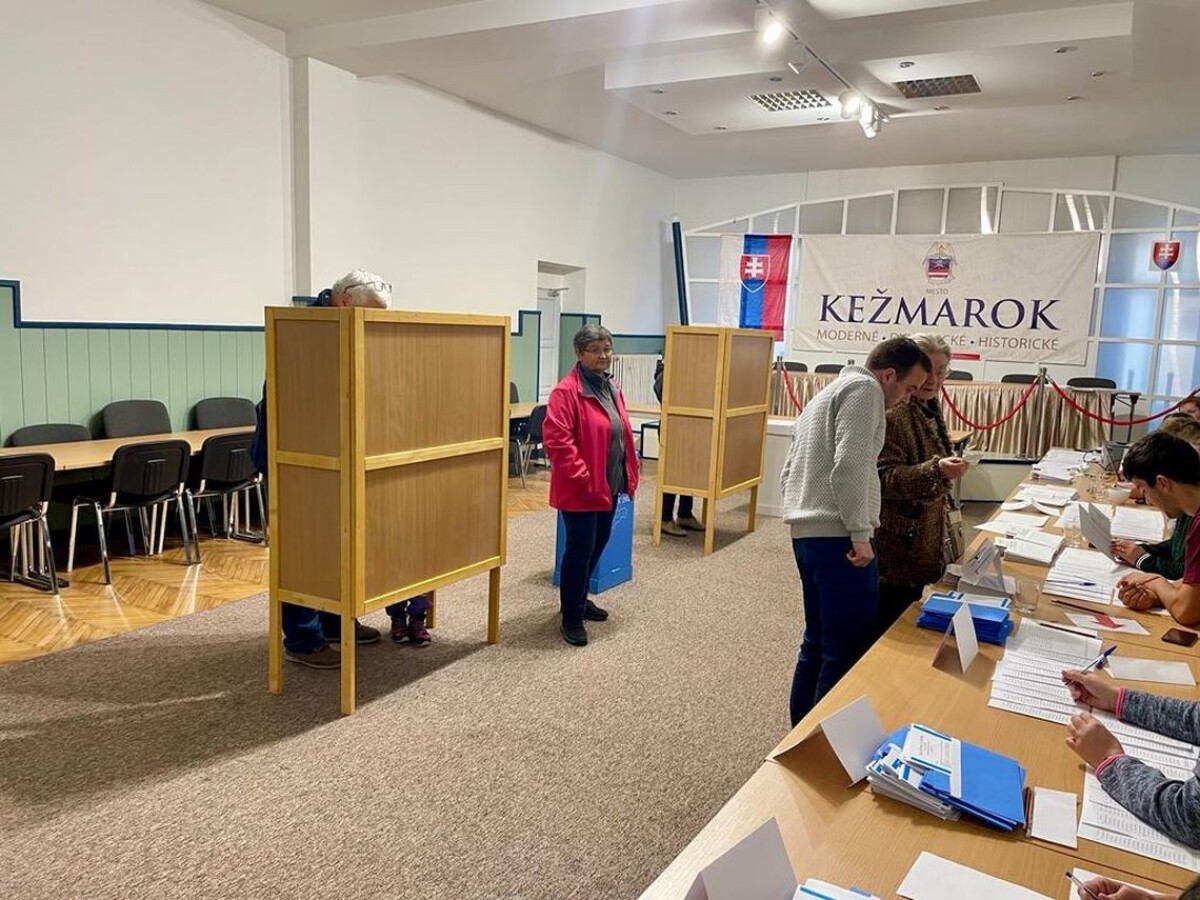 Volebná miestnosť v Kežmarku