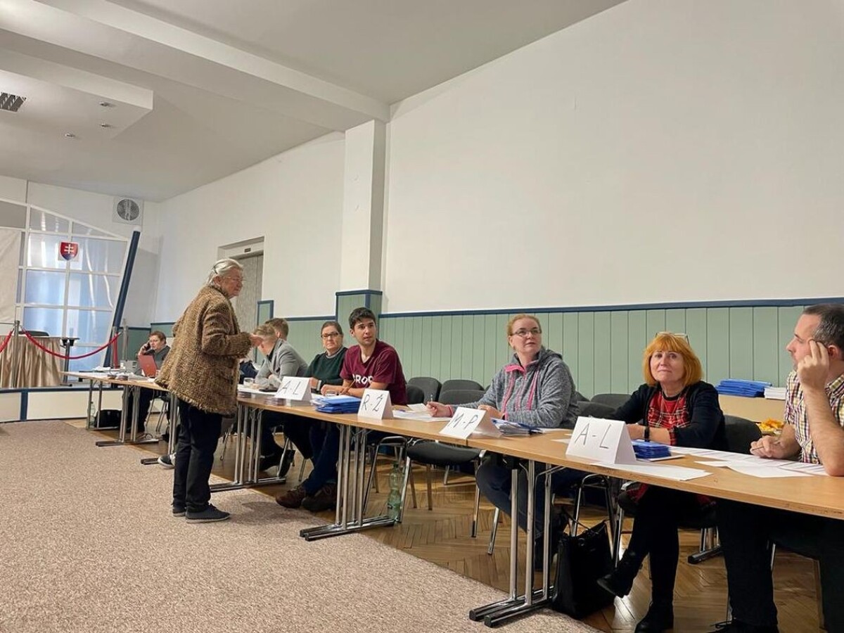 Volebná miestnosť v Kežmarku