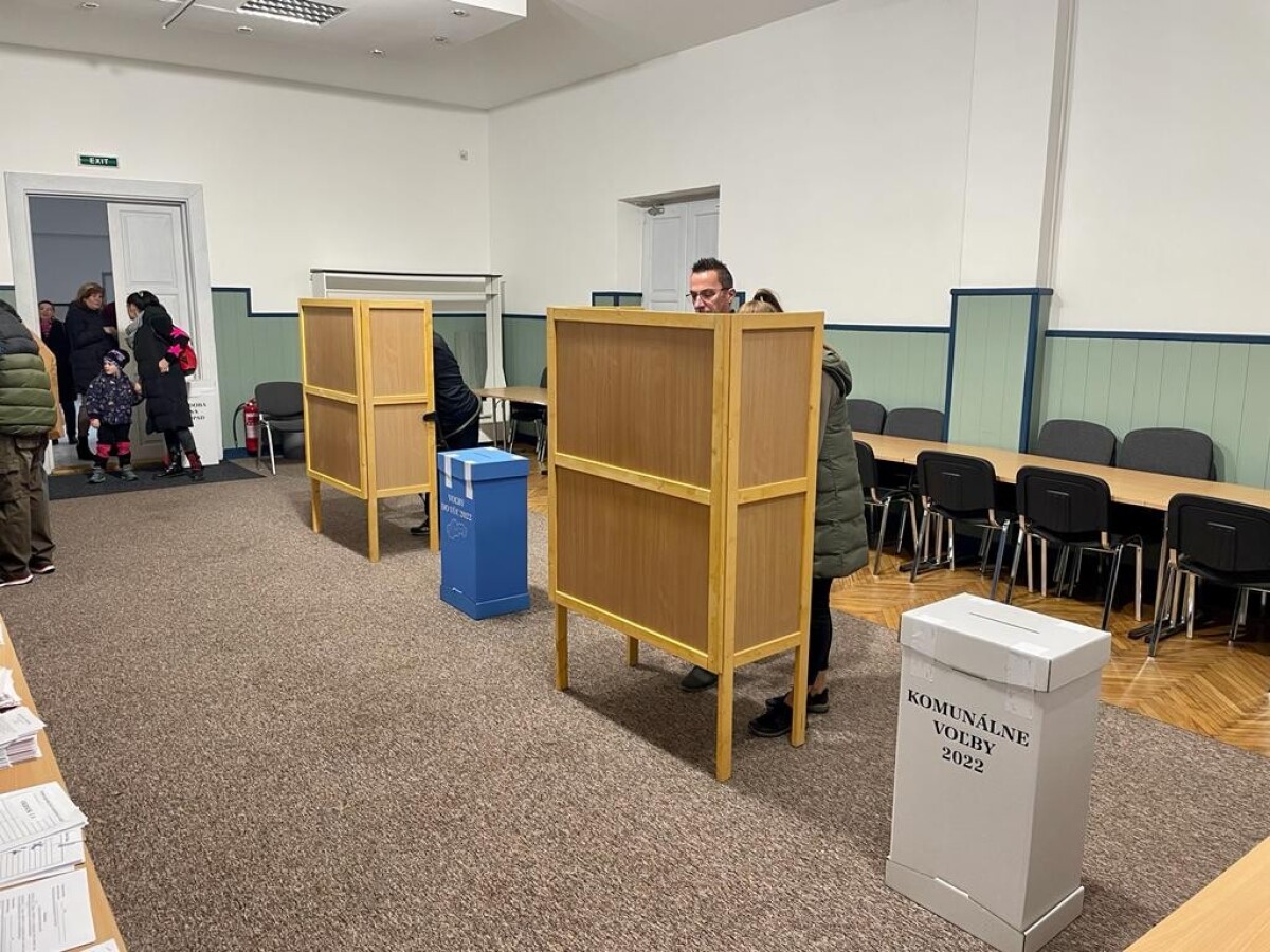 Volebná miestnosť v Kežmarku