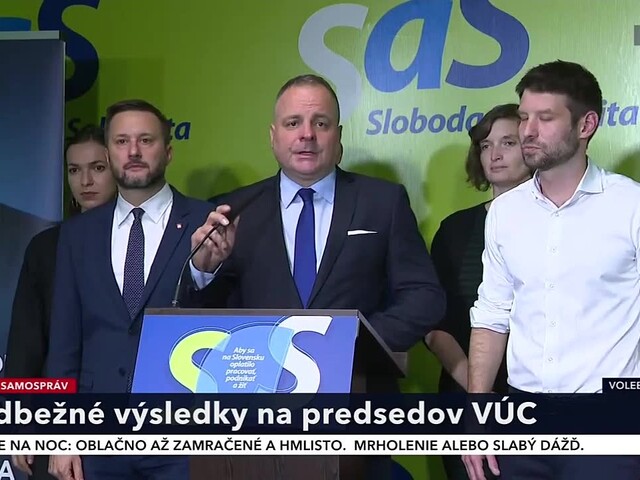Vyhlásenie J. Drobu, M. Valla a M. Šimečku po skončení volieb