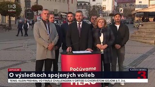 TB predstaviteľov strany Hlas o výsledkoch spojených volieb