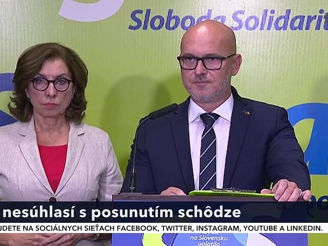 TB predstaviteľov strany SaS o nesúhlase s posunutím schôdze