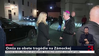 V Bratislave sa konala omša za obete tragédie na Zámockej. Zúčastnili sa prezidentka aj premiér