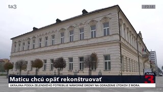 Prvú budovu Matice slovenskej chcú rekonštruovať. Štát ju chce obnoviť z eurofondového balíka