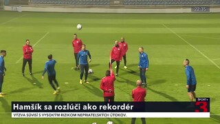 Národná futbalová reprezentácia sa stretla na zraze, Hamšík sa rozlúči ako rekordér