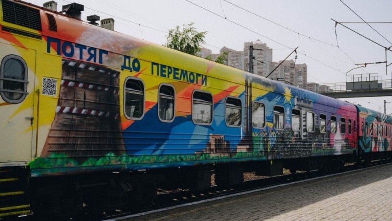 Do Chersonu príde z Kyjeva prvý vlak, vyzdobili ho ukrajinskí umelci