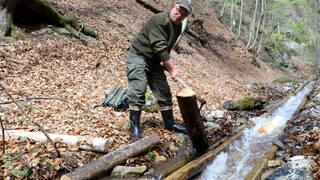 Vodný žľab v Rakytove vlani poškodili popadané stromy, už je opäť funkčný