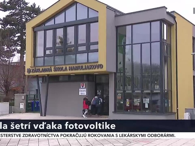 Škola šetrí vďaka fotovoltike. Je jednou z prvých na západnom Slovensku