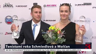 Tenistami roka sa stali Schmiedlová a Molčan, potvrdila anketa Slovenského tenisového zväzu