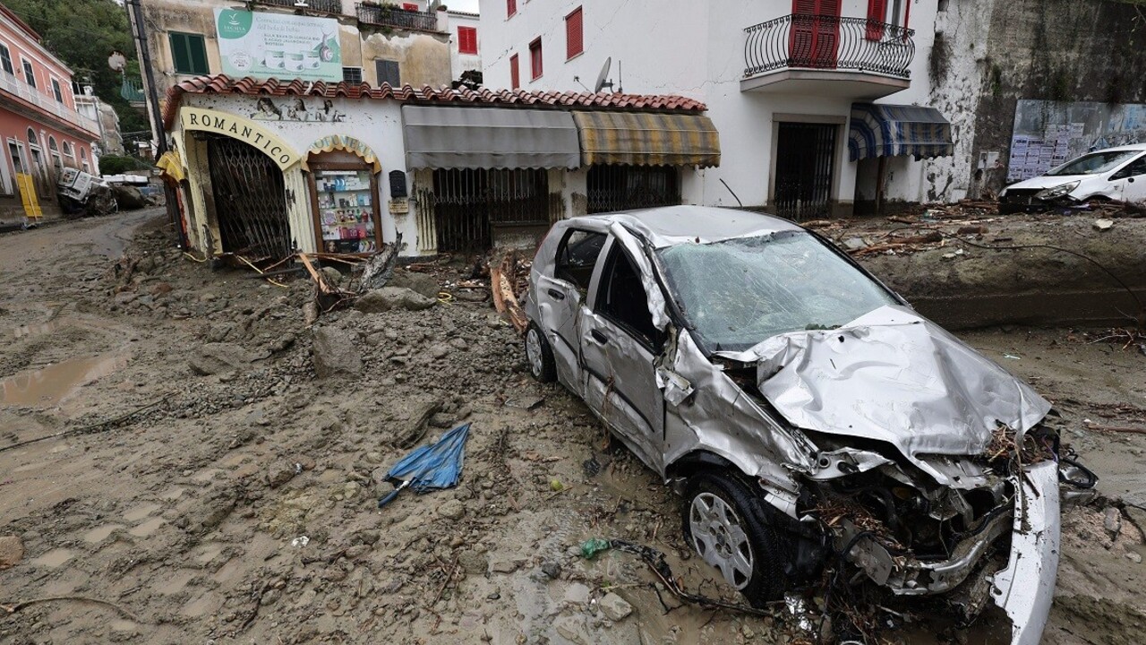 Fotografie skazy na ostrove Ischia,