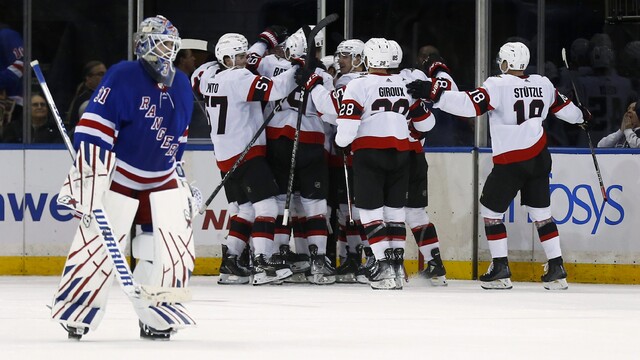 NHL: Halák sa prizeral prehre NY Rangers s Ottawou len zo striedačky