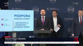 TB premiéra E. Hegera a ďalších predstaviteľov vlády po rokovaní vlády