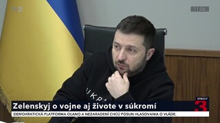 Zelenskyj pre slovenských novinárov: Sila Rusov je vo vyhrážkach, nie v diplomacii