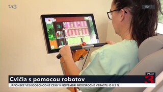Pacientov rehabilitujú pomocou robotov. V košickej nemocnici sa výsledky prejavujú aj u tých chronických