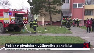 V Podunajských Biskupiciach horeli pivnice výškového paneláku, požiar sa zaobišiel bez obetí