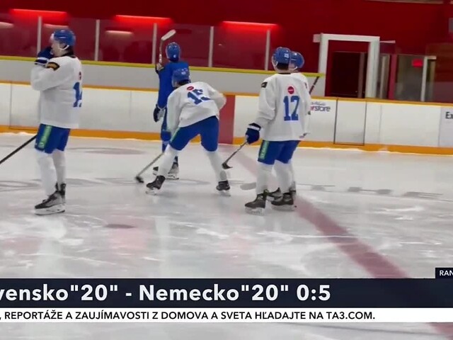 Hokejová reprezentácia do 20 rokov prehrala v prípravnom zápase pred majstrovstvami sveta juniorov