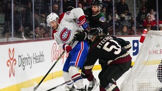 NHL: Montreal zvíťazil na ľade Arizony, Slafkovský sa do kanadského bodovania nezapísal