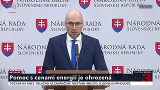 TB strany SaS o pomoci s cenami energií