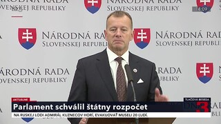 TB predsedu NR SR B. Kollára k schváleniu štátneho rozpočtu