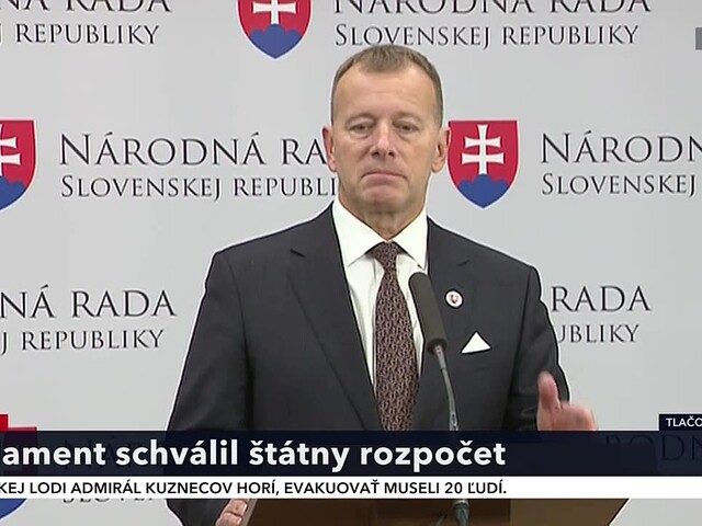 TB predsedu NR SR B. Kollára k schváleniu štátneho rozpočtu