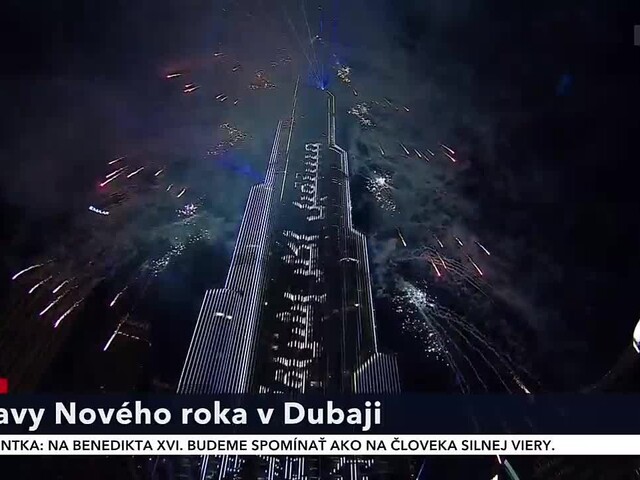 Nový rok privítali už aj v Dubaji. Oslavy sprevádzal ohňostroj aj laserová šou