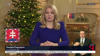 Novoročný príhovor prezidentky Slovenskej republiky Zuzany Čaputovej