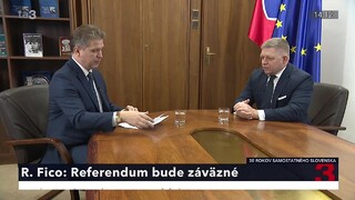 Fico k výročiu Slovenska: Referendum bude záväzné. Nikdy som sa nebál o krajinu tak ako teraz
