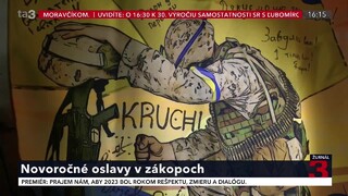 Nový rok v zákopoch. Ukrajinskí vojaci spomínali na padlých a sľubovali, že budú bojovať až do víťazstva