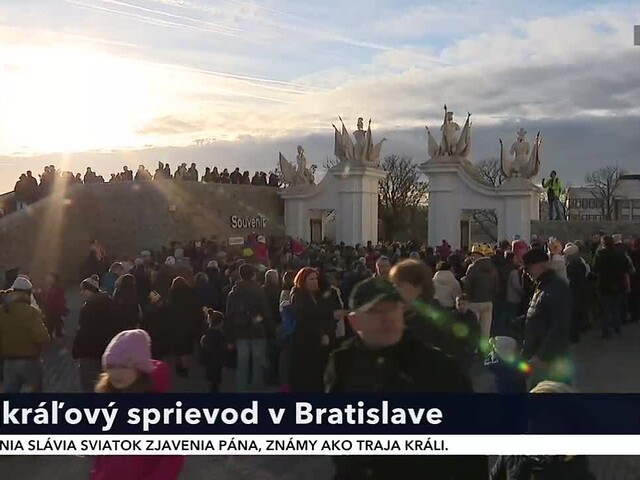 Ulicami mesta prechádzali mudrci so zvieratami. Bratislava sa po prestávke vrátila k tradícii Trojkráľového pochodu
