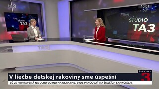 V liečbe rakoviny sme úspešní. Dosahujeme rovnaké výsledky ako pokrokové krajiny, tvrdí prednostka detskej onkológie
