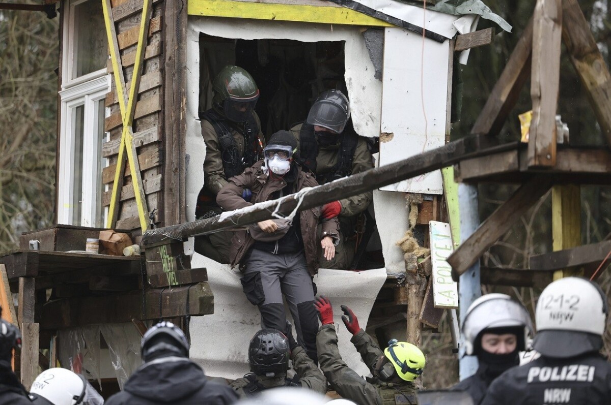 Zásah nemeckej polície v Lützerathe