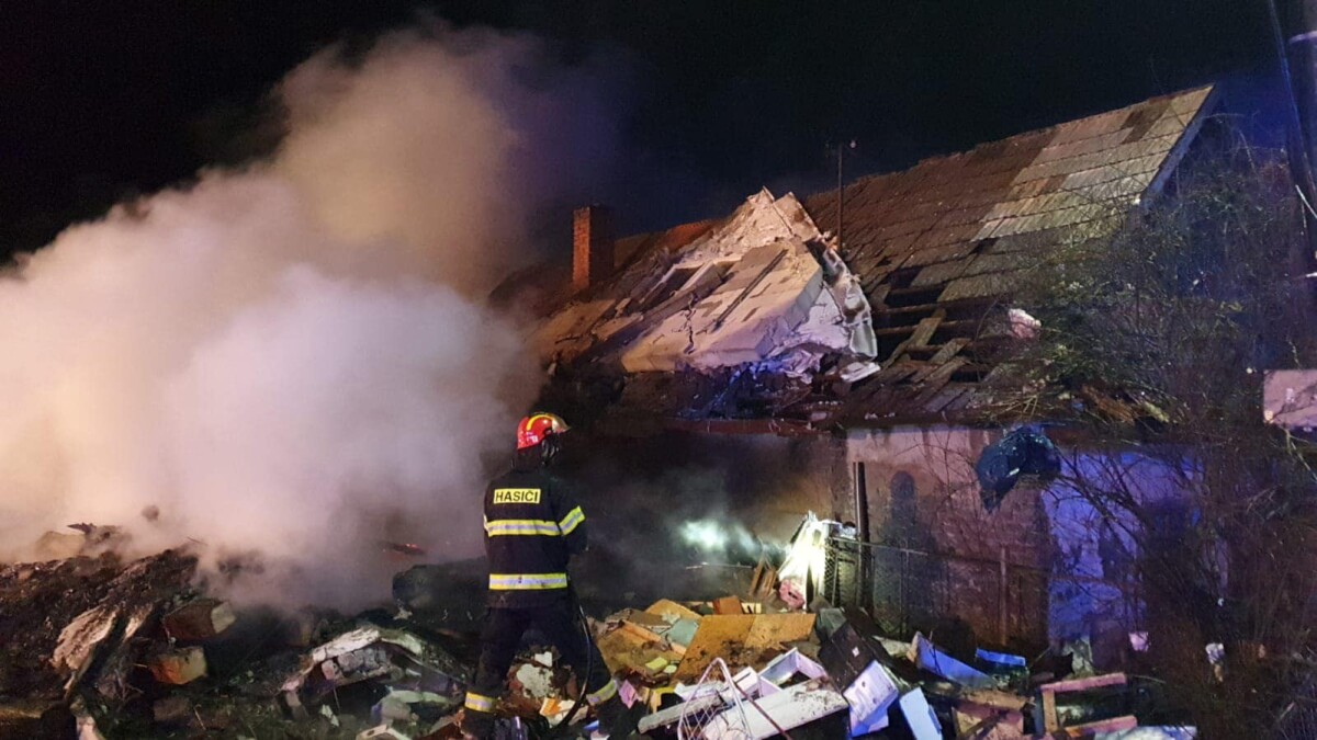 Výbuch domu v obci Balog nad Ipľom