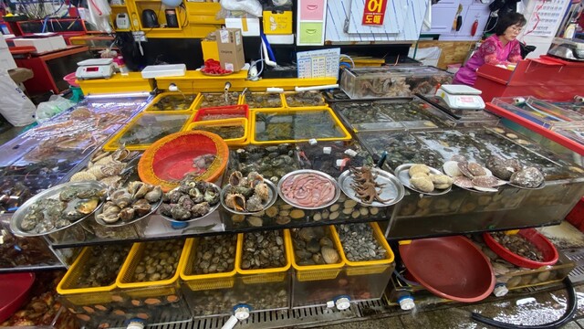 Trh morských lahôdok v Busane