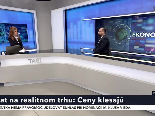 Ceny bytov začali klesať naprieč celým Slovenskom. Dobré časy začínajú, hovorí odborník na reality