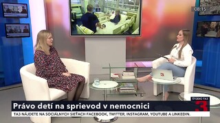 O práve detí na sprievod v nemocnici sa už hovorilo, pochopenie však neprišlo. Podľa Marcinkovej pomohol hlas verejnosti