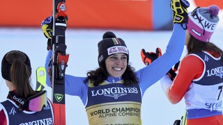 Talianska lyžiarka Brignoneová získala zlatú medailu z kombinácie, Shiffrinová nedokončila slalomovú časť