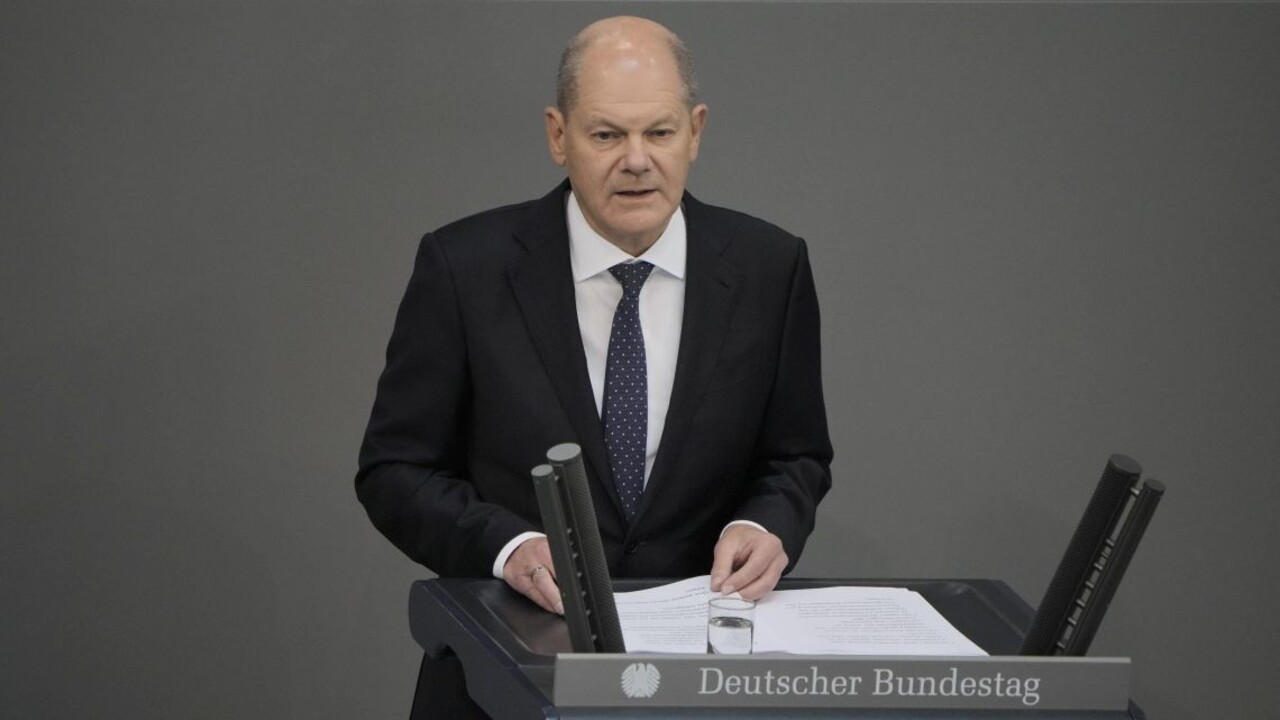 Scholz v prejave vyjadril presvedčenie, že Putin svoje stanovené ciele na Ukrajine nedosiahne