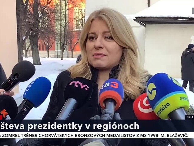 Vyhlásenie prezidentky Z. Čaputovej po návšteve regiónov