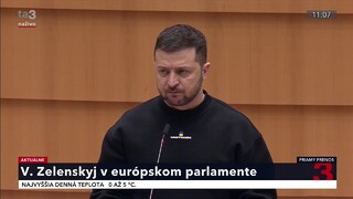 Prejav ukrajinského prezidenta V. Zelenského v Európskom parlamente