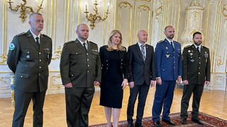 Prezidentka Čaputová prijala v paláci laureátov Vojenského činu roka