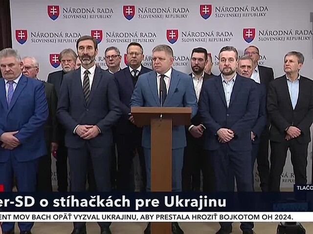 TB strany Smer o stíhačkách pre Ukrajinu