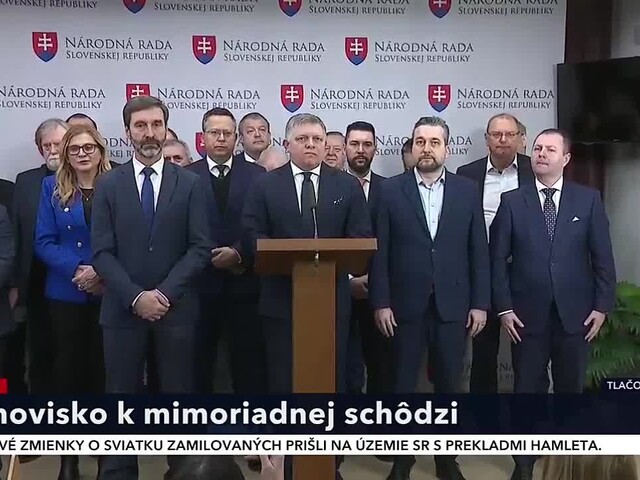 TB strany Smer k mimoriadnej schôdzi parlamentu