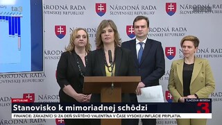 TB V. Remišovej s reakciou na mimoriadnu schôdzu parlamentu