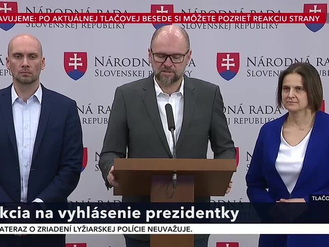 TB strany SaS o vyjadrení prezidentky k predčasným voľbám