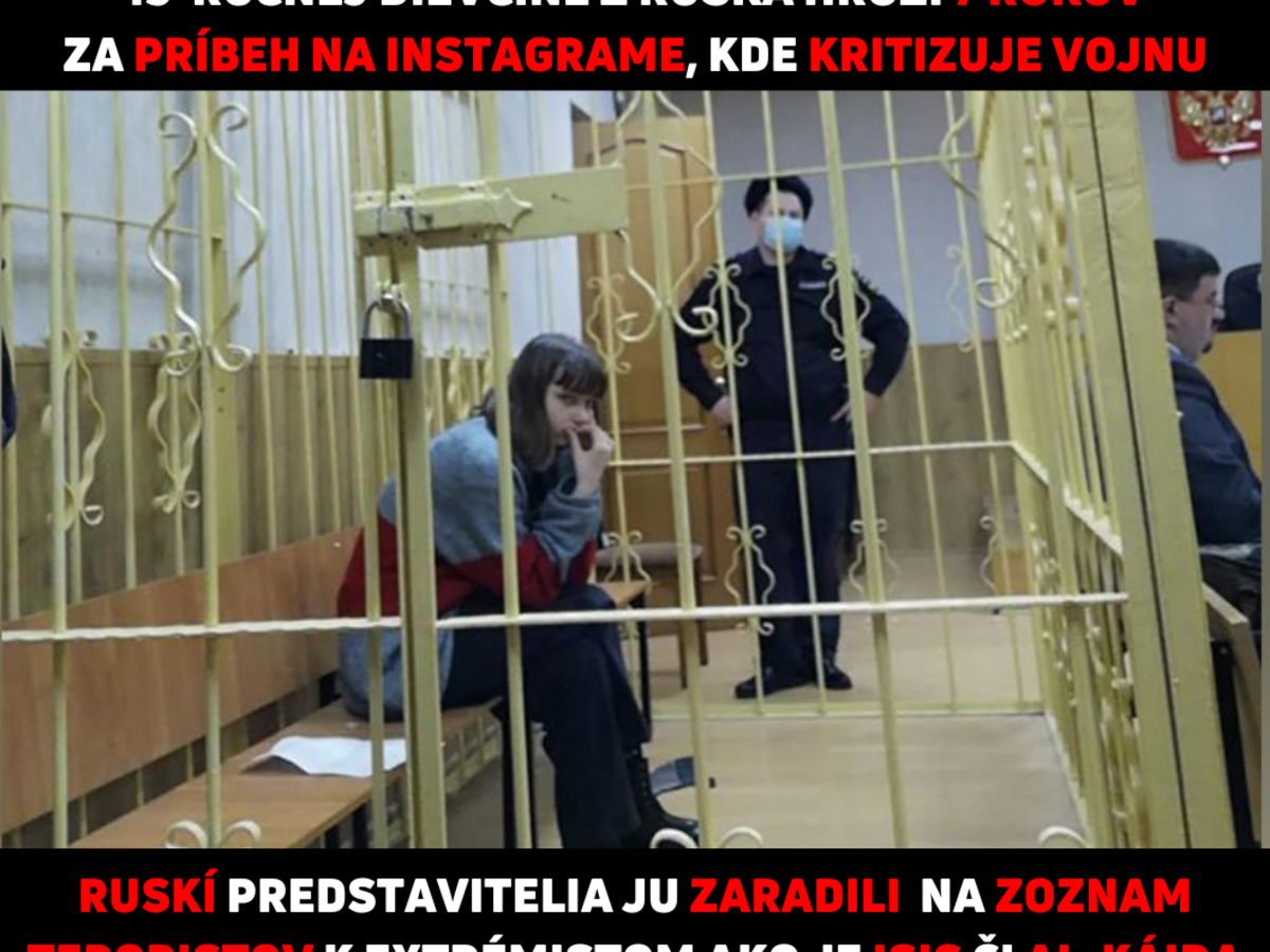 Mladá Ruska sa ocitla na zozname teroristov. Spolužiaci ju udali za príspevok o vojne