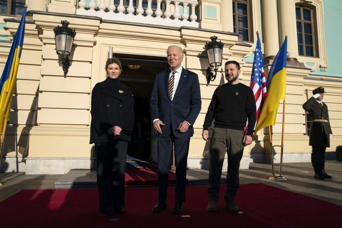 Joe Biden a Volodymyr Zelenskyj