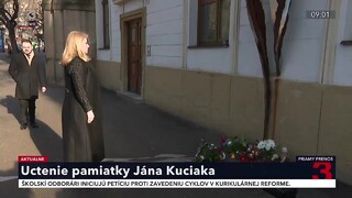 Prezidentka Z. Čaputová si uctila pamiatku J. Kuciaka
