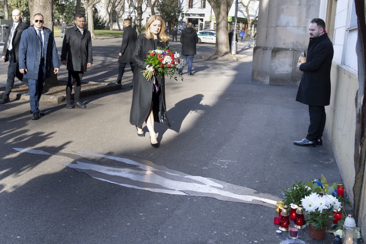 Zuzana Čaputová si uctila pamiatku novinára Jána Kuciaka.