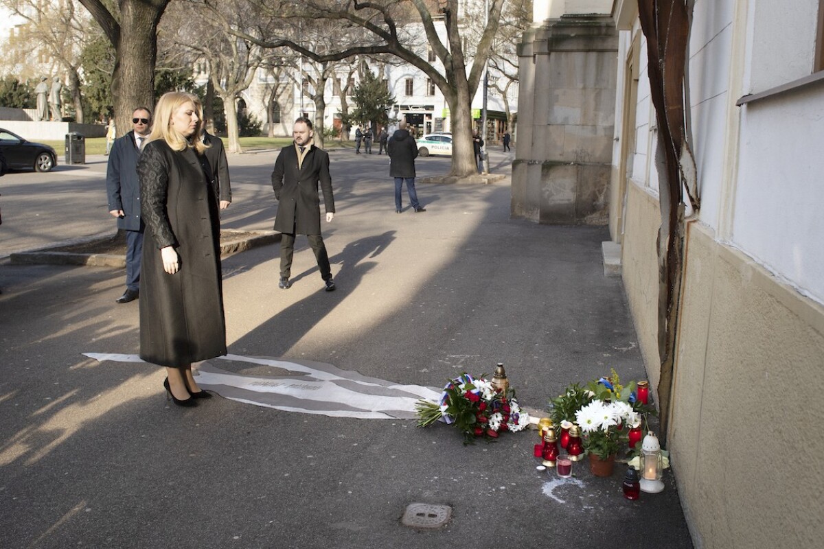 Zuzana Čaputová si uctila pamiatku novinára Jána Kuciaka.