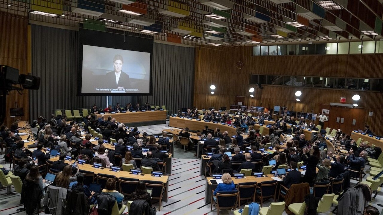 Za zločiny na Ukrajine musí zaplatiť. Zelenská vyzvala na vyvodenie zodpovednosti voči Rusku